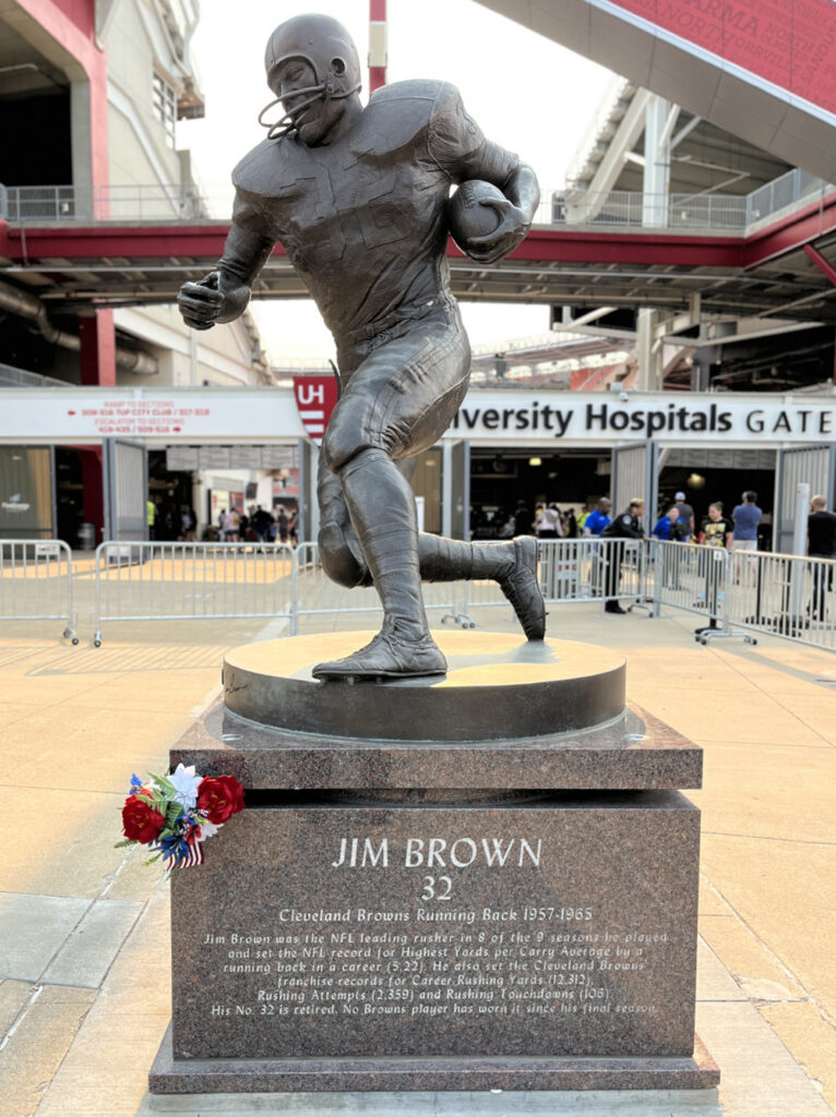 Jim Brown Memorial Statue